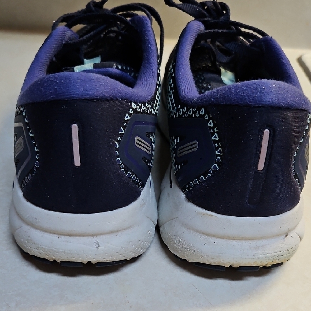 Brooks Ghost 14 Womens Sz 11 Med Blue White Athletic Shoes - Picture 3 of 10